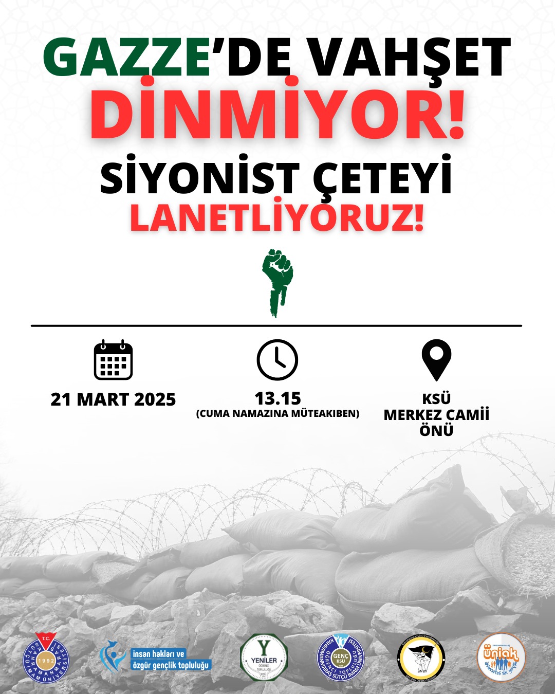 Basın Açıklaması: Gazze'de Vahşet Dinmiyor!